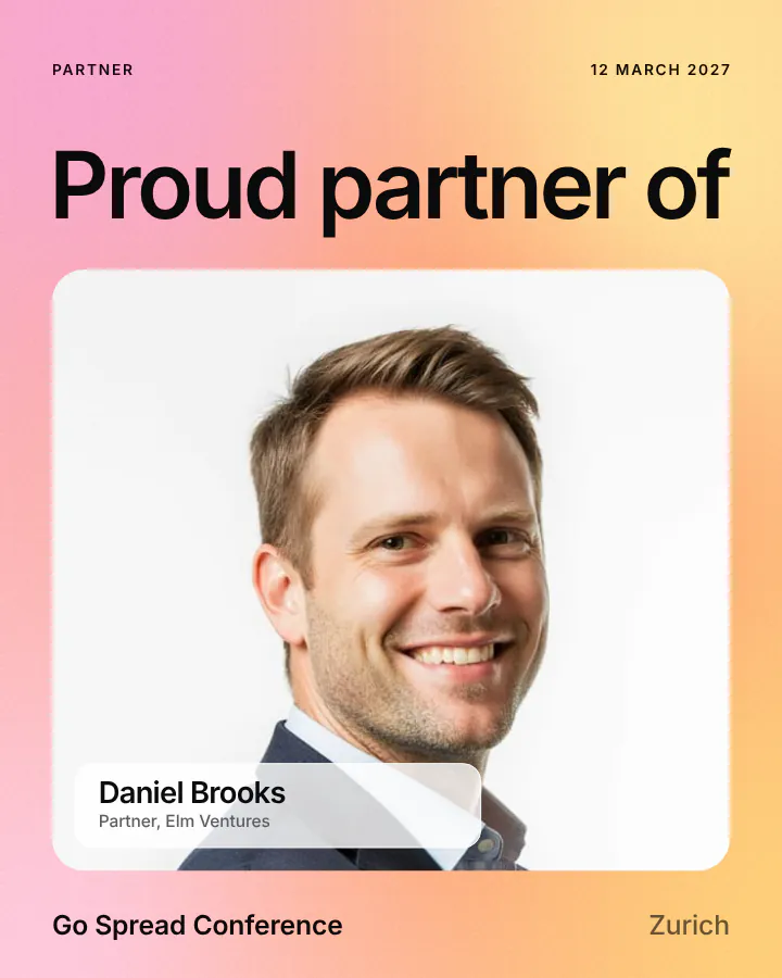 Proud partner of event graphic for sponsors with a partner photo