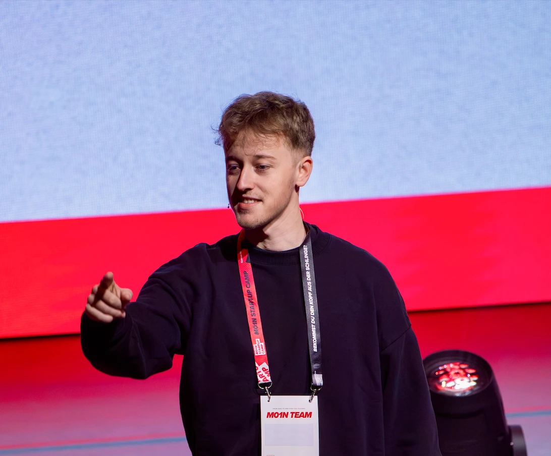 Tammo Elsner at M01N Startup Camp – Go Spread co-founder and event organizer