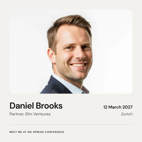 Keynote event graphic template from the Go Spread Design Editor, square 1080 × 1080